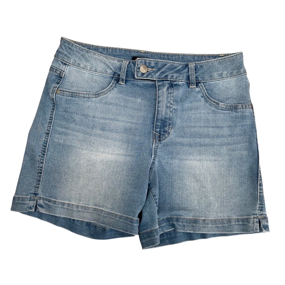 d.jeans Denim Shorts Womens 8 Blue Excellent Stretch Mid Rise Casual